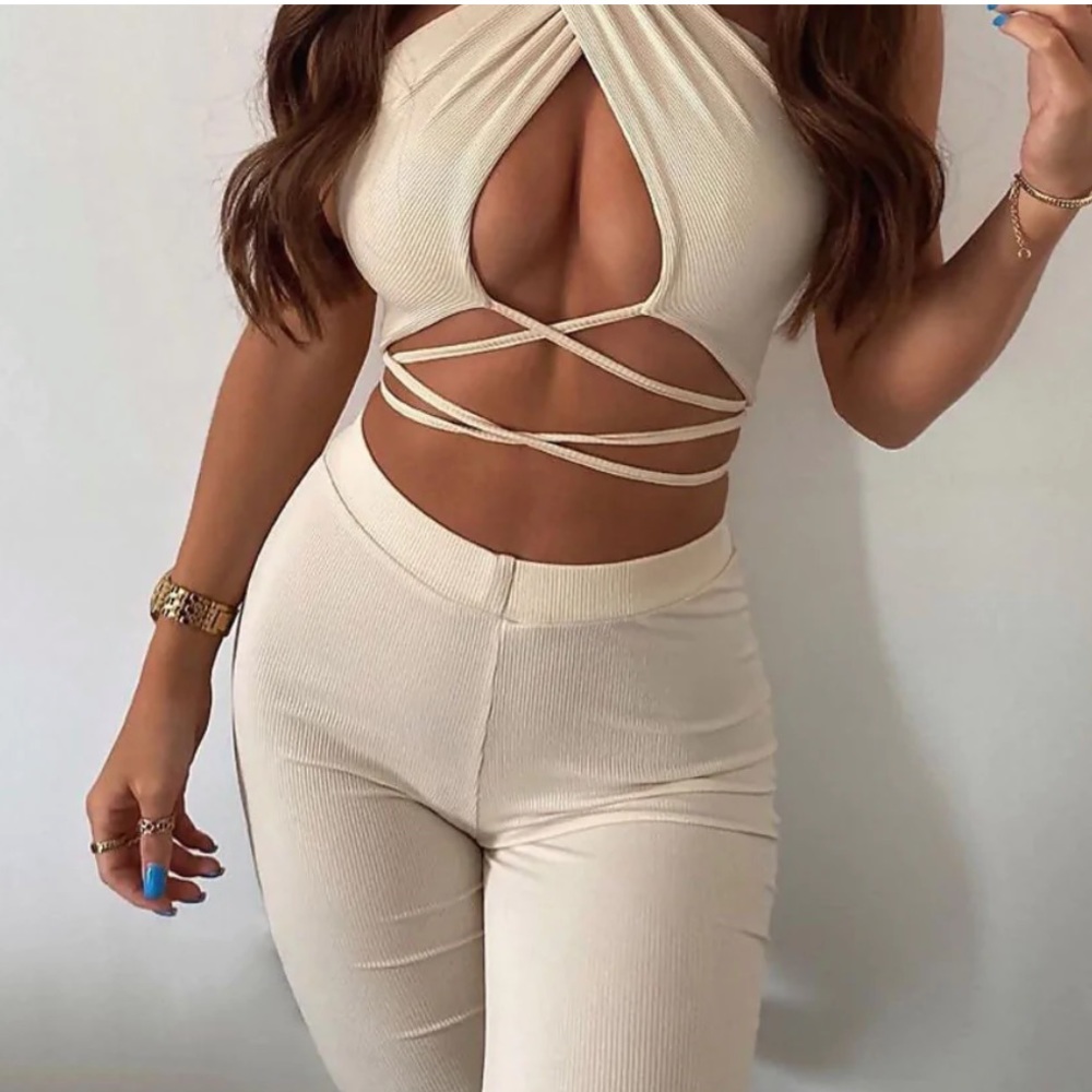 St. Lucia Wrap Set, top and bottom.